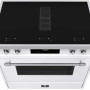Elementi di Cucina IC9034-WT-IX-S inductie fornuis met afzuiging - wit - klassiek