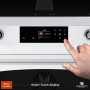 Elementi di Cucina IC9034-WT-IX-S inductie fornuis met afzuiging - wit - klassiek