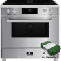 Elementi di Cucina IM9034-IX-S inductie fornuis met afzuiging - rvs