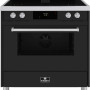 Elementi di Cucina IM9034-MZ-IX-S inductie fornuis met afzuiging - mat zwart