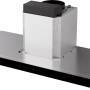 Etna AB791RVS wand afzuigkap - blokline - 90 cm. - rvs
