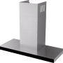 Etna AB791RVS wand afzuigkap - blokline - 90 cm. - rvs