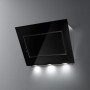 Falmec QUAS90W3BL wand afzuigkap - zwart glas - 90 cm breed