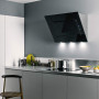 Falmec QUAS90W3W wand afzuigkap - wit glas - 90 cm breed
