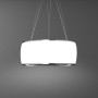 Falmec SOFFIO58W eiland afzuigkap - wit glas - 85 cm breed