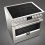 Fulgor Milano FSRC 3605 P MI ED 2F X inductie fornuis - 91,6 cm. breed