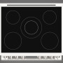 Fulgor Milano FSRC 3605 P MI ED 2F X inductie fornuis - 91,6 cm. breed