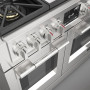 Fulgor Milano FF48EG gas fornuis - 121,6 cm. breed - rvs