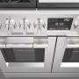 Fulgor Milano FF48EG gas fornuis - 121,6 cm. breed - rvs