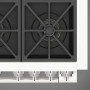 Fulgor Milano FF48EG gas fornuis - 121,6 cm. breed - rvs