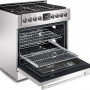 Fulgor Milano FSRC 3606 P MG ED 2F X gas fornuis - 91 cm. breed - rvs