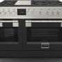Fulgor Milano FSRC 4807 2P MK 2F MBK gas fornuis - 121,6 cm. breed - zwart
