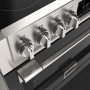Fulgor Milano FSRC 9005 P MI MK 2F MBK inductie fornuis - zwart - 89,7 cm. breed