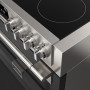 Fulgor Milano FSRC 9005 P MI MK 2F MBK inductie fornuis - zwart - 89,7 cm. breed