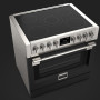 Fulgor Milano FSRC 9005 P MI MK 2F MBK inductie fornuis - zwart - 89,7 cm. breed