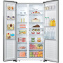 Hisense RS677N4AIF side-by-side koelkast - rvs-look - zonder ijsdispenser