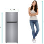 Hisense RT156D4AGF koelkast rvs-look - dubbeldeurs - 118 cm. hoog