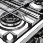 ILVE kookgedeelte met zes pitten en drie branderformaten voor flexibel koken