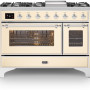 Ilve M12FDNE3/AW fornuis - antiek wit - 120 cm. breed
