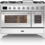 Ilve M12FDNE3/SS fornuis - rvs - 120 cm. breed
