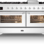 Ilve M15FDNE3/AW fornuis - antiek wit - 150cm. breed
