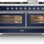 Ilve M15FDNE3/MB fornuis - blauw - 150 cm. breed