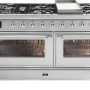 Ilve M15FDNE3/SS fornuis rvs - 150 cm. breed