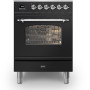 Ilve P06NE3/BK fornuis zwart - 60 cm. breed