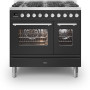 Ilve PD096WE3/MG fornuis mat grafiet - 90 cm. breed