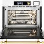 Ilve 645SNHSW/MGC combi-stoomoven met magnetron inbouw grafiet