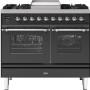 Ilve PD10FNE3/MG fornuis mat grafiet - 100 cm. breed