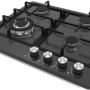 Inventum IKG6024WGZWA inbouw gaskookplaat - zwart