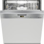 Miele G5022SCI CLST inbouw vaatwasser - half geintegreerd met rvs bedieningspaneel