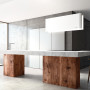 Novy MOOD 7550 eiland afzuigkap wit - recirculatie