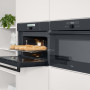 Pelgrim COS834ANT inbouw combi-stoomoven met magnetron - antraciet
