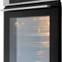 Fraai is het strakke design van de Pelgrim OVP436RVS oven