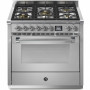 Vrijstaand RVS fornuis met 5 gaspitten en multifunctionele oven - Steel AP9F-4M