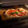 Steel EQFFE6 NF Enfasi dubbele inbouw oven - zwart - 90 cm. hoog met pizzasteen