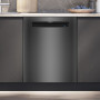 Siemens SN15ZC01CS onderbouw vaatwasser - iQ500 - 60 cm Black inox / blacksteel