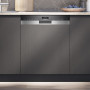 Siemens SN55ES11CE half geintegreerde inbouw vaatwasser - rvs bedieningspaneel