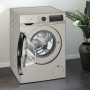 Siemens WG44G2FXNL wasmachine - grijs - 9 kg , Zilver inox