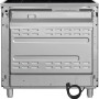 Achterzijde van de Smeg C92IMMB2 inductie fornuis met 2 ovens - mat zwart