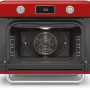 Smeg COF01RDEU vrijstaande combi-stoomoven - rood