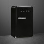 Smeg FAB10HRBL6 retro jaren 50 koelkast - zwart - tafelmodel