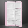 Smeg FAB30RPK6 retro jaren 50 koelkast - roze