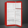Smeg FAB30RRD6 retro jaren 50 koelkast - rood