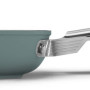 Vooraanzicht van de Smeg FPF2002EGM koekenpan in de kleur Emerald Green
