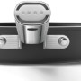 De ergonomische greep op deze Smeg koekenpan ligt comfortabel in de hand
