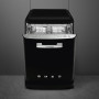 Smeg LVFABBL3 vrijstaande retro jaren 50 vaatwasser - zwart