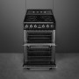 Smeg TR62IBL2 inductie fornuis - zwart - 60 cm. breed